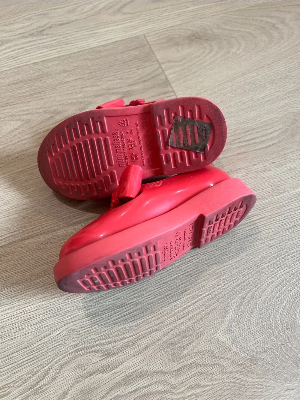 Set of 2 Mini Melissa Girls Jelly Mary Jane Shoes